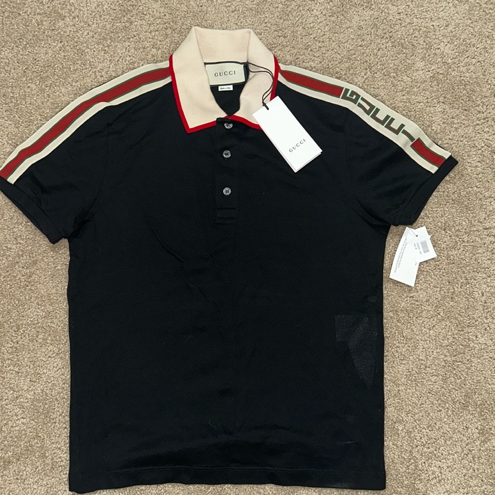 Gucci polo stripped shirt